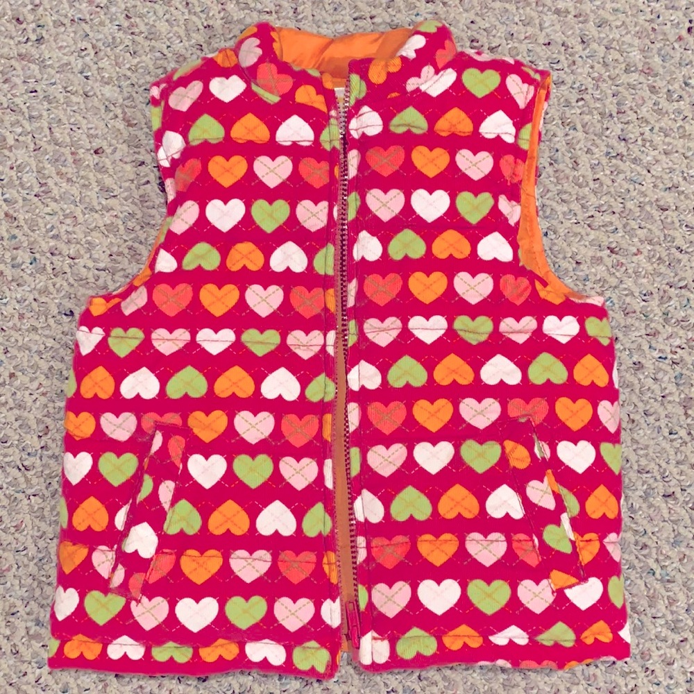 HEARTS GALORE❣️ GYMBOREE Girls S 5-6 Puffer Vest